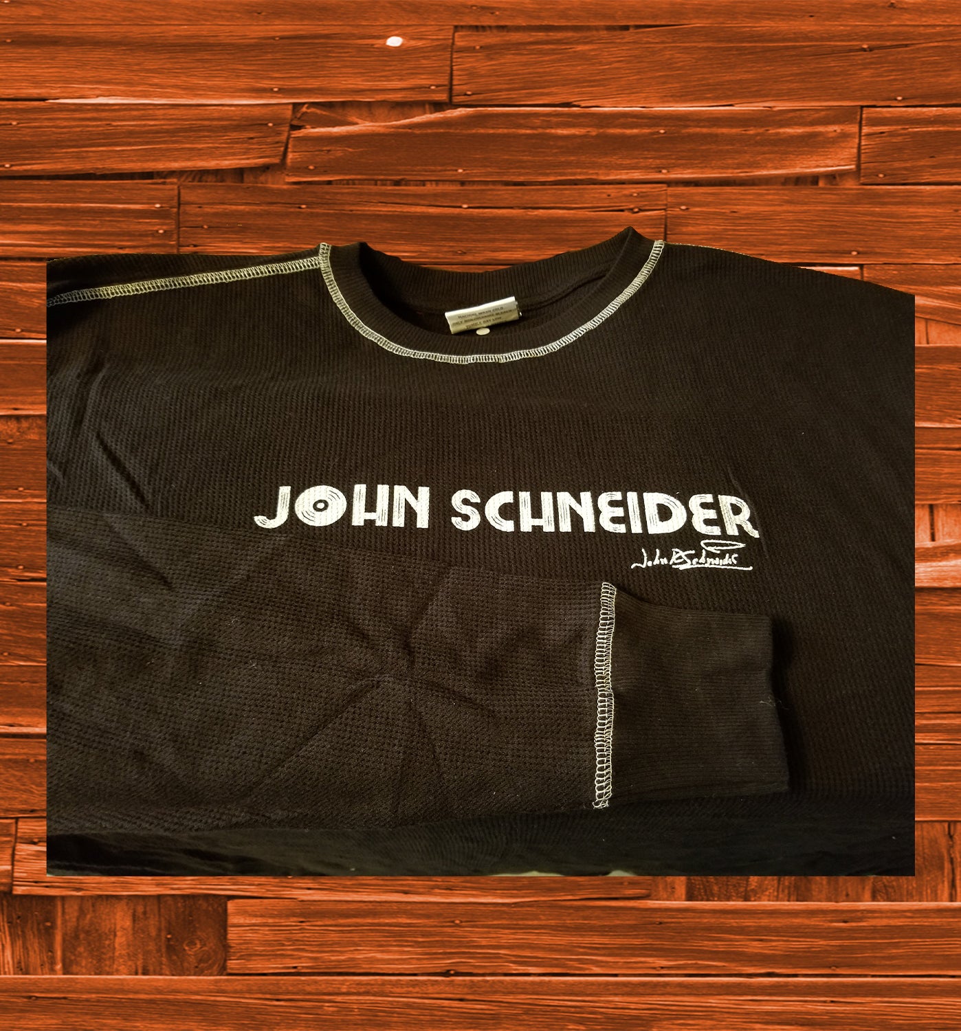 John Schneider Record Long Sleeve Tee - JohnSchneiderStudioStore